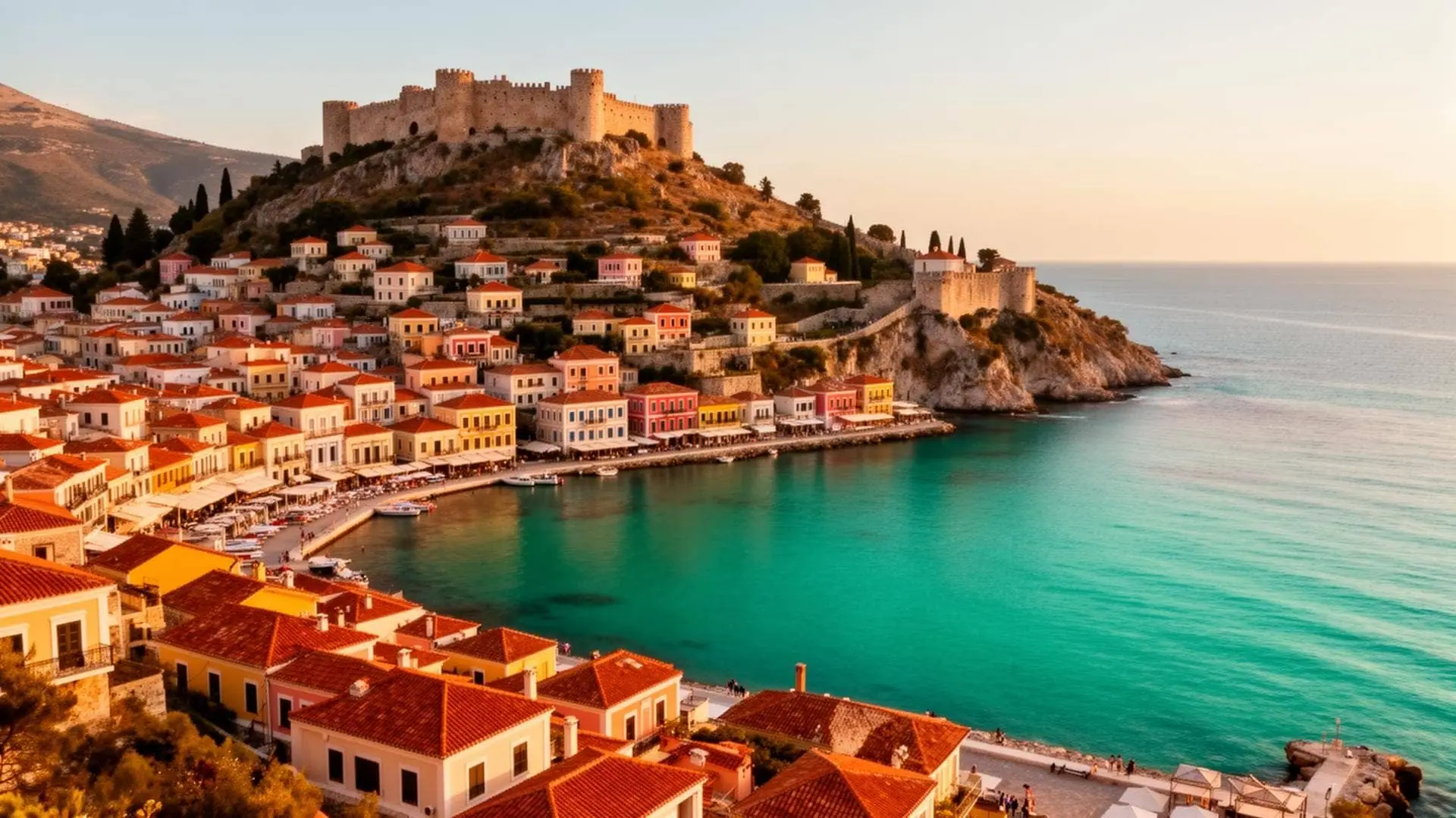 Kavala harbour and aqueduct, private multi-day tour of Northern Greece