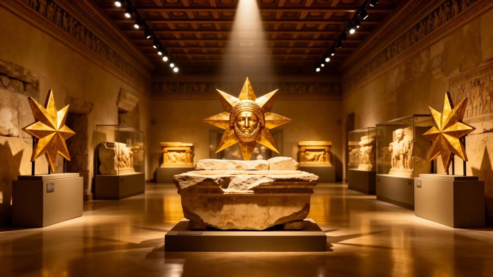 Royal Tombs of Vergina museum interior, private Alexander the Great heritage tour
