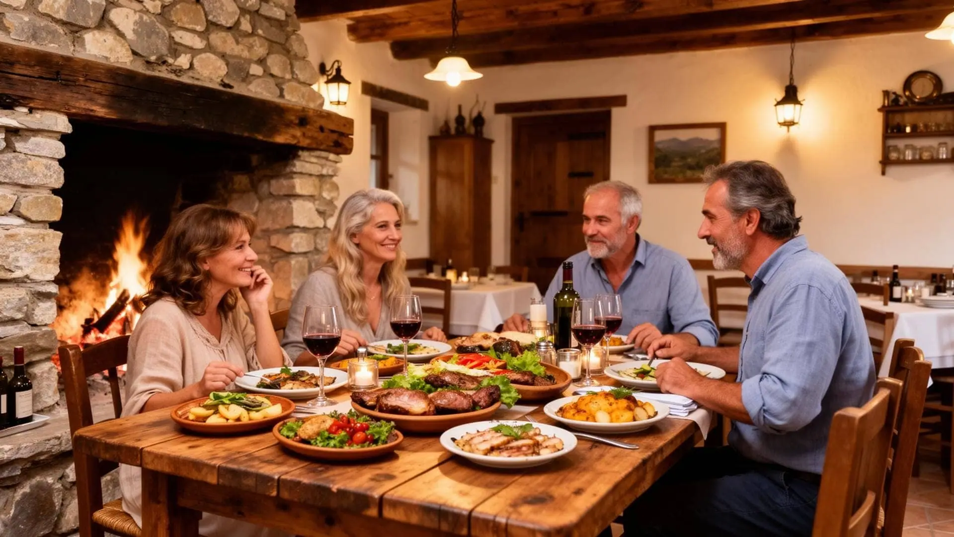 Traditional Greek tavern in an Arcadia village, private multi-day escape