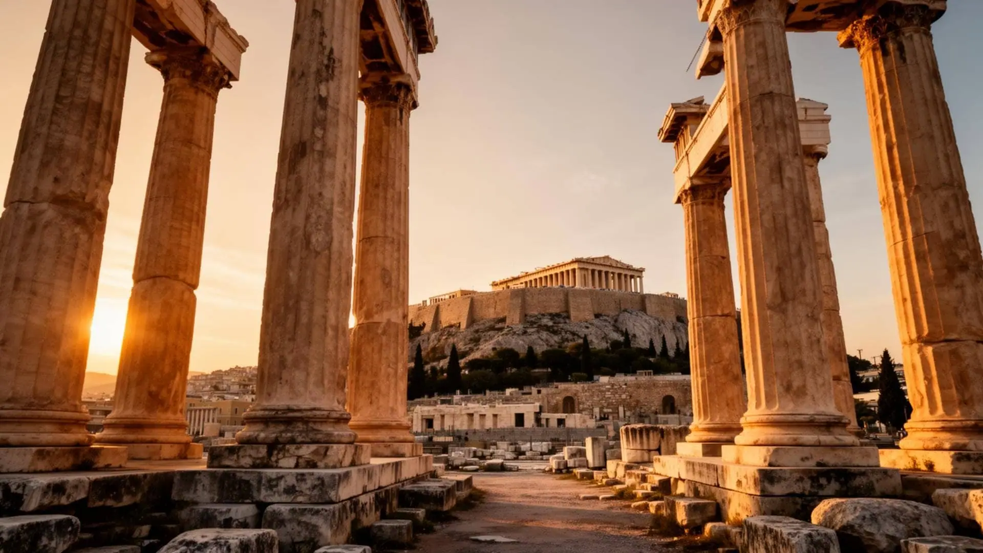 Temple of Olympian Zeus columns, full-day private Athens experience