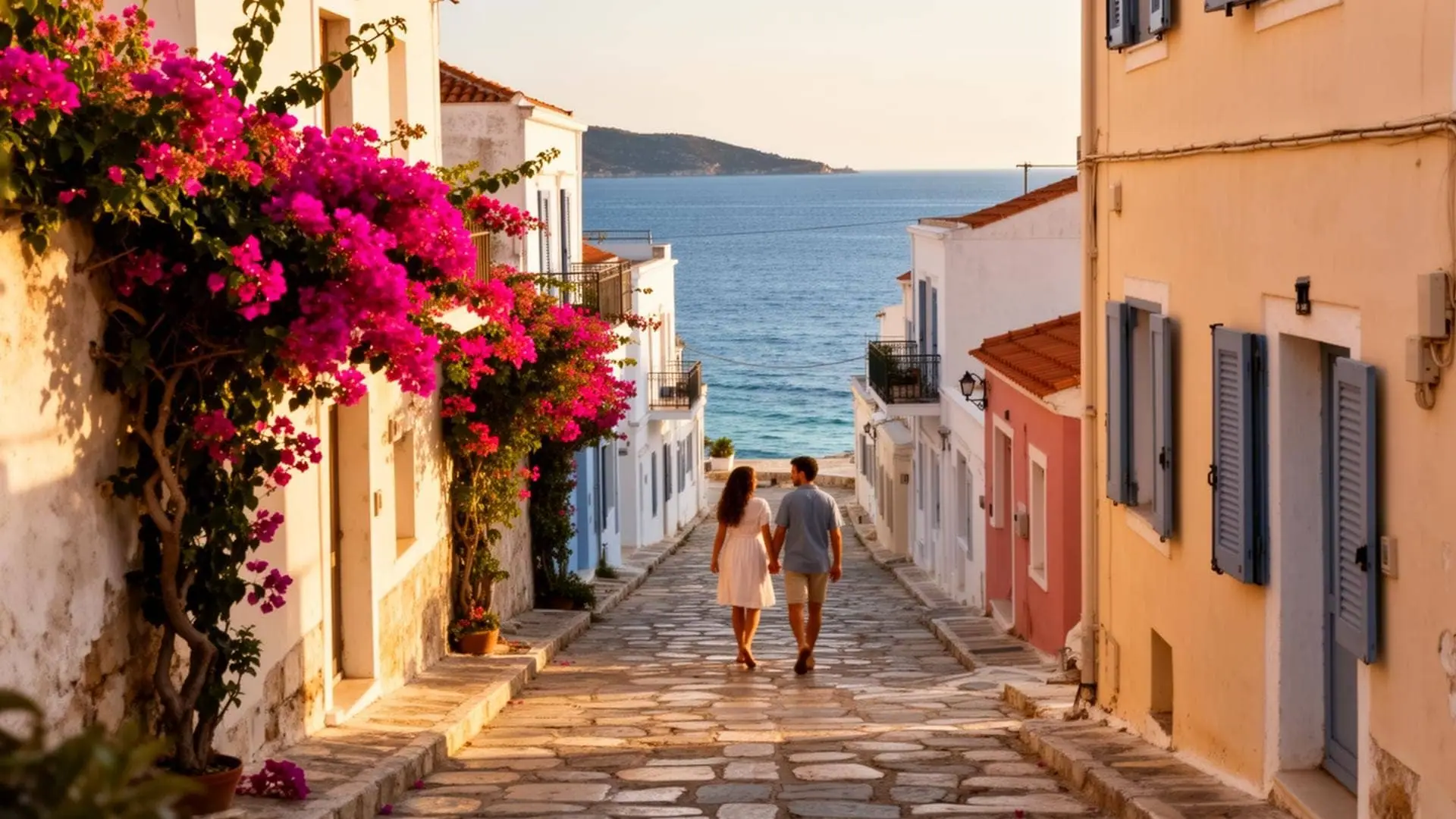 Koroni harbour and old town in Messinia, private Greek seaside experience