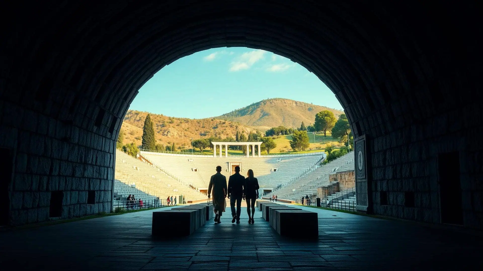 Original stadium of Olympia where the ancient Games were held, private tour