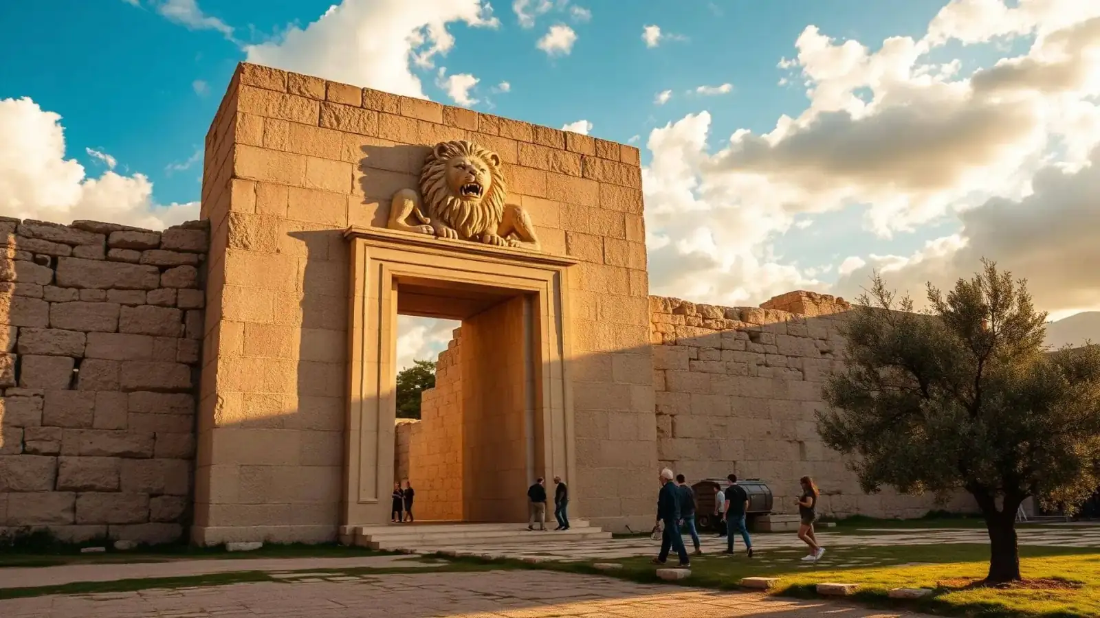 Mycenae archaeological site lion gate, private Peloponnese tour from Athens