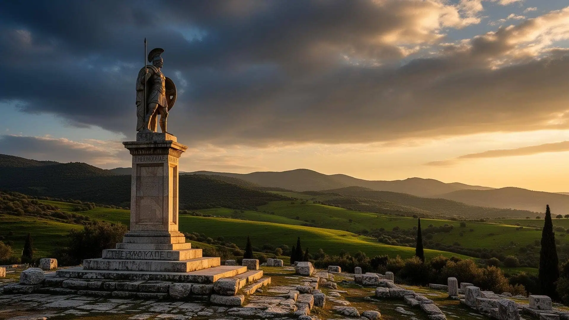 Thermopylae historical site monument, private thermal & coastal Greek tour